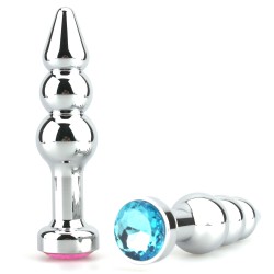 bright silver ultimate aluminum anal intruder