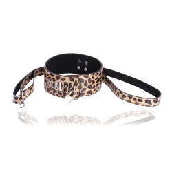 leopard lockable neck collar