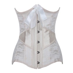 women high end lace satin waist cincher bustiers